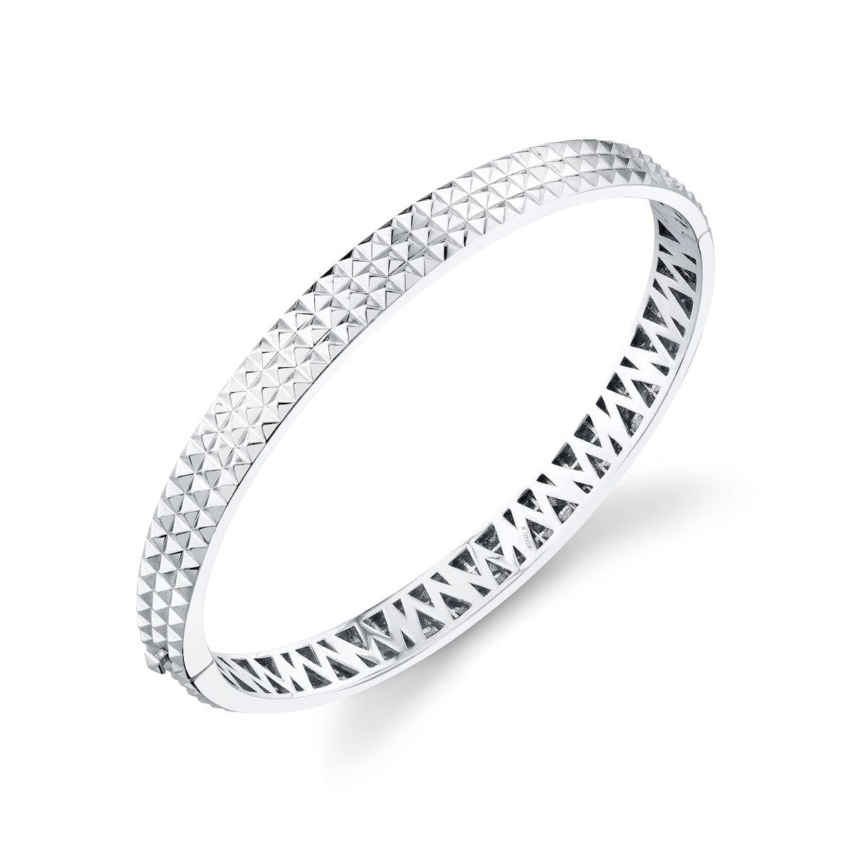 MICHAEL M Fashion Bracelets 14K White Gold / Small Men's Tetra Bracelet BR400S