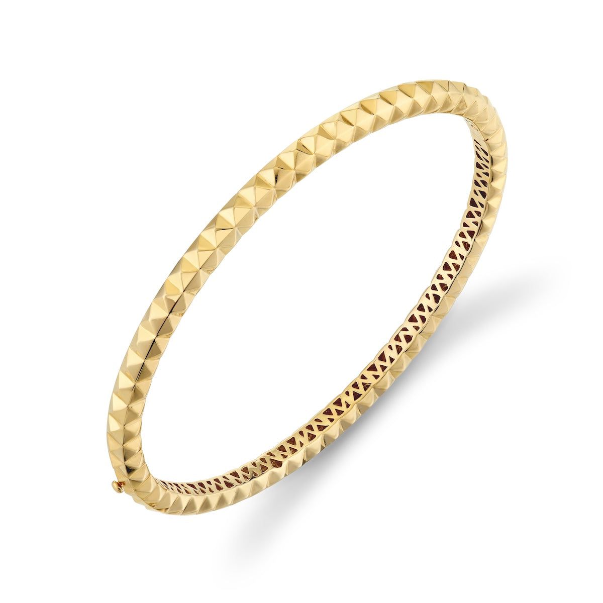 MICHAEL M Fashion Bracelets 14K Yellow Gold / Small Men's Tetra 3D Bracelet BR407S