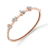 MICHAEL M Fashion Bracelets 18K Rose Gold Montage Cluster Bracelet
