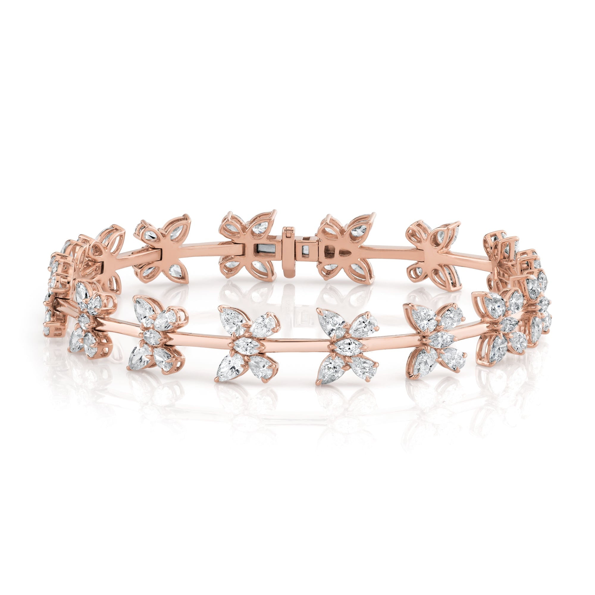 MICHAEL M Fashion Bracelets 18K Rose Gold / Small Montage Butterfly Tennis Bracelet BR561S