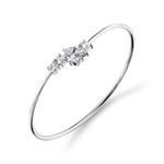 MICHAEL M Fashion Bracelets 18K White Gold Montage Bypass Cuff