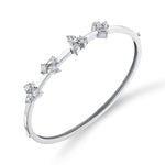 MICHAEL M Fashion Bracelets 18K White Gold Montage Cluster Bracelet