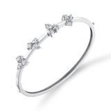MICHAEL M Fashion Bracelets 18K White Gold Montage Cluster Bracelet