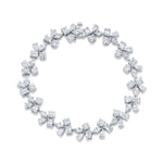 MICHAEL M Fashion Bracelets 18K White Gold Montage Cluster Tennis Bracelet