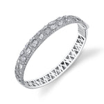 MICHAEL M Fashion Bracelets 18K White Gold Montage Luxe Pave Bangle Bracelet