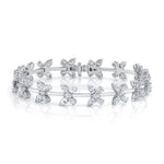 MICHAEL M Fashion Bracelets 18K White Gold / Small Montage Butterfly Tennis Bracelet BR561S