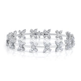 MICHAEL M Fashion Bracelets 18K White Gold / Small Montage Butterfly Tennis Bracelet BR561S