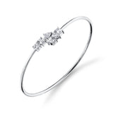 MICHAEL M Fashion Bracelets 18K White Gold / Small Montage Bypass Cuff BR411S