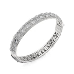 MICHAEL M Fashion Bracelets 18K White Gold / Small Montage Luxe Pavé Eternity Bangle Bracelet BR405S-F