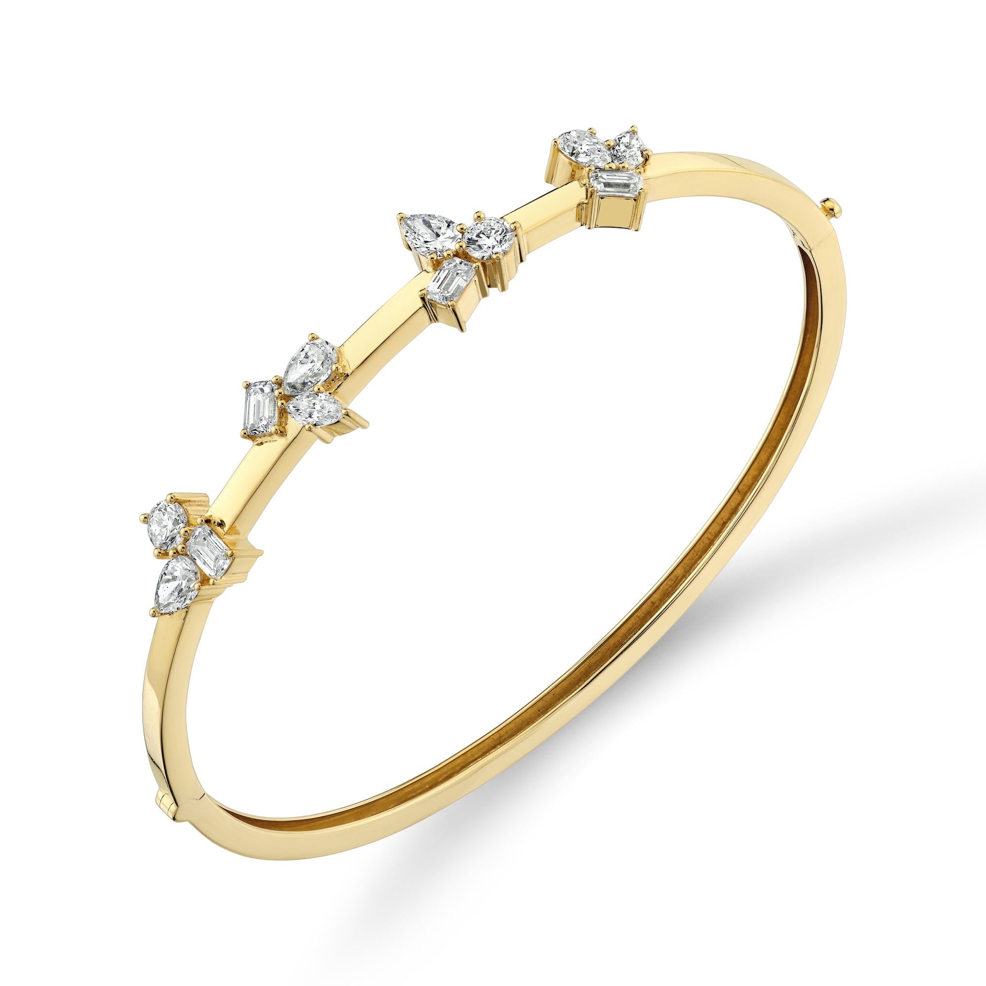 MICHAEL M Fashion Bracelets 18K Yellow Gold Montage Cluster Bracelet