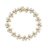 MICHAEL M Fashion Bracelets 18K Yellow Gold Montage Cluster Tennis Bracelet