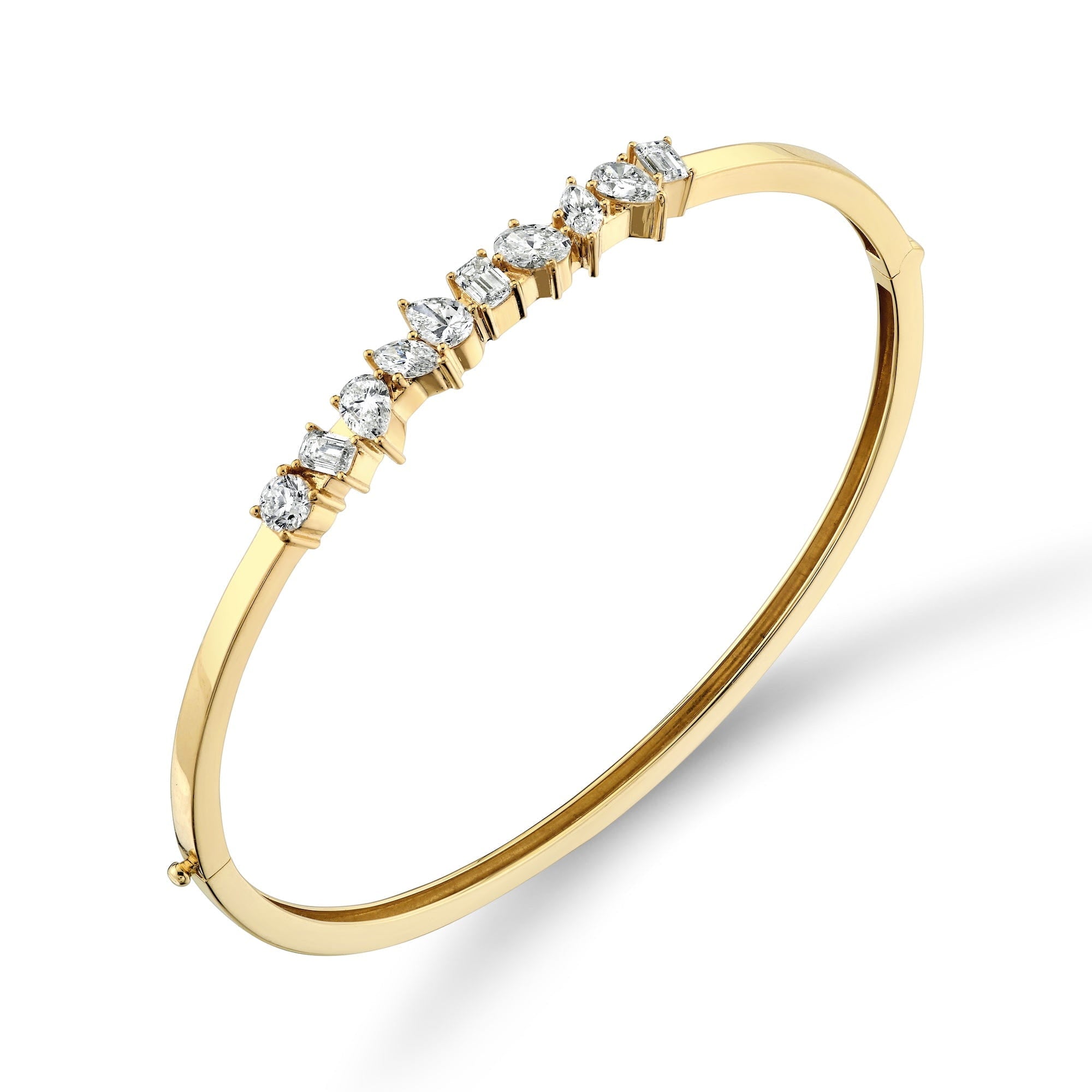 MICHAEL M Fashion Bracelets 18K Yellow Gold Montage Top Pave Bracelet