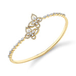 MICHAEL M Fashion Bracelets 18K Yellow Gold / Small Montage Butterfly Hinge Cuff BR418S