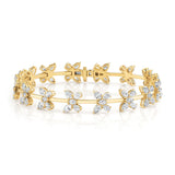 MICHAEL M Fashion Bracelets 18K Yellow Gold / Small Montage Butterfly Tennis Bracelet BR561S