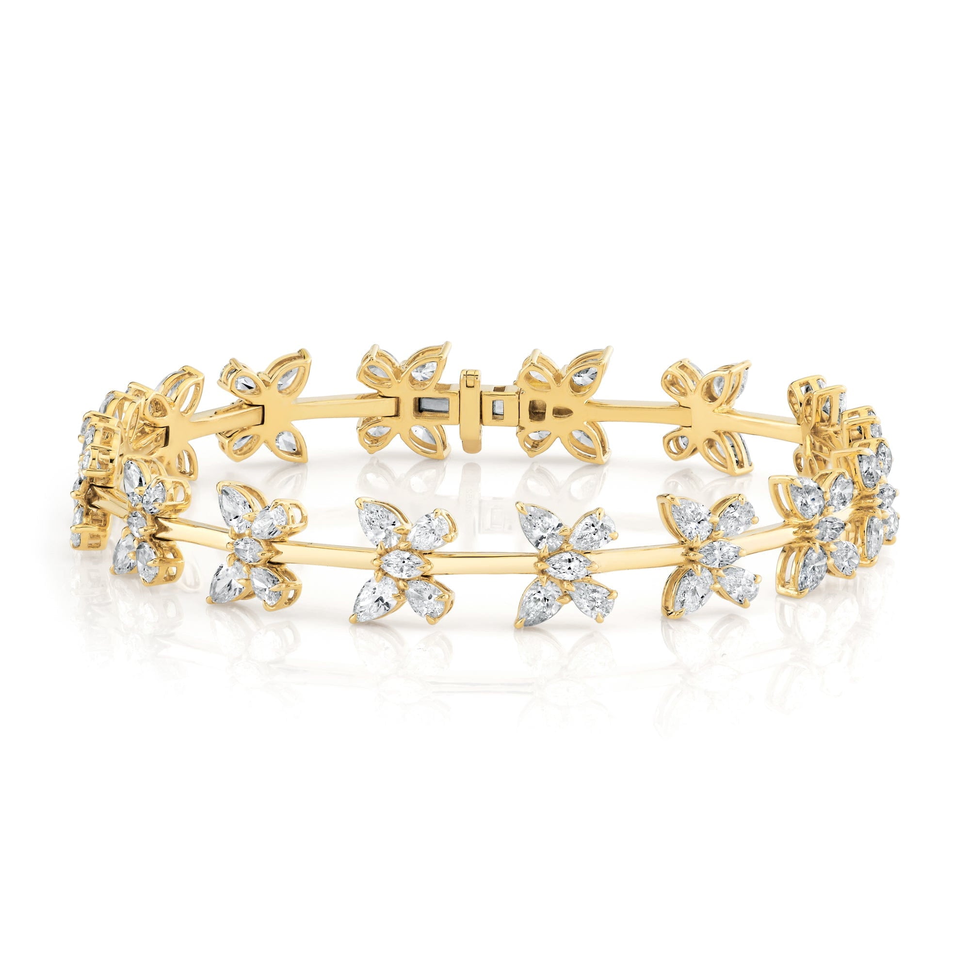 MICHAEL M Fashion Bracelets 18K Yellow Gold / Small Montage Butterfly Tennis Bracelet BR561S