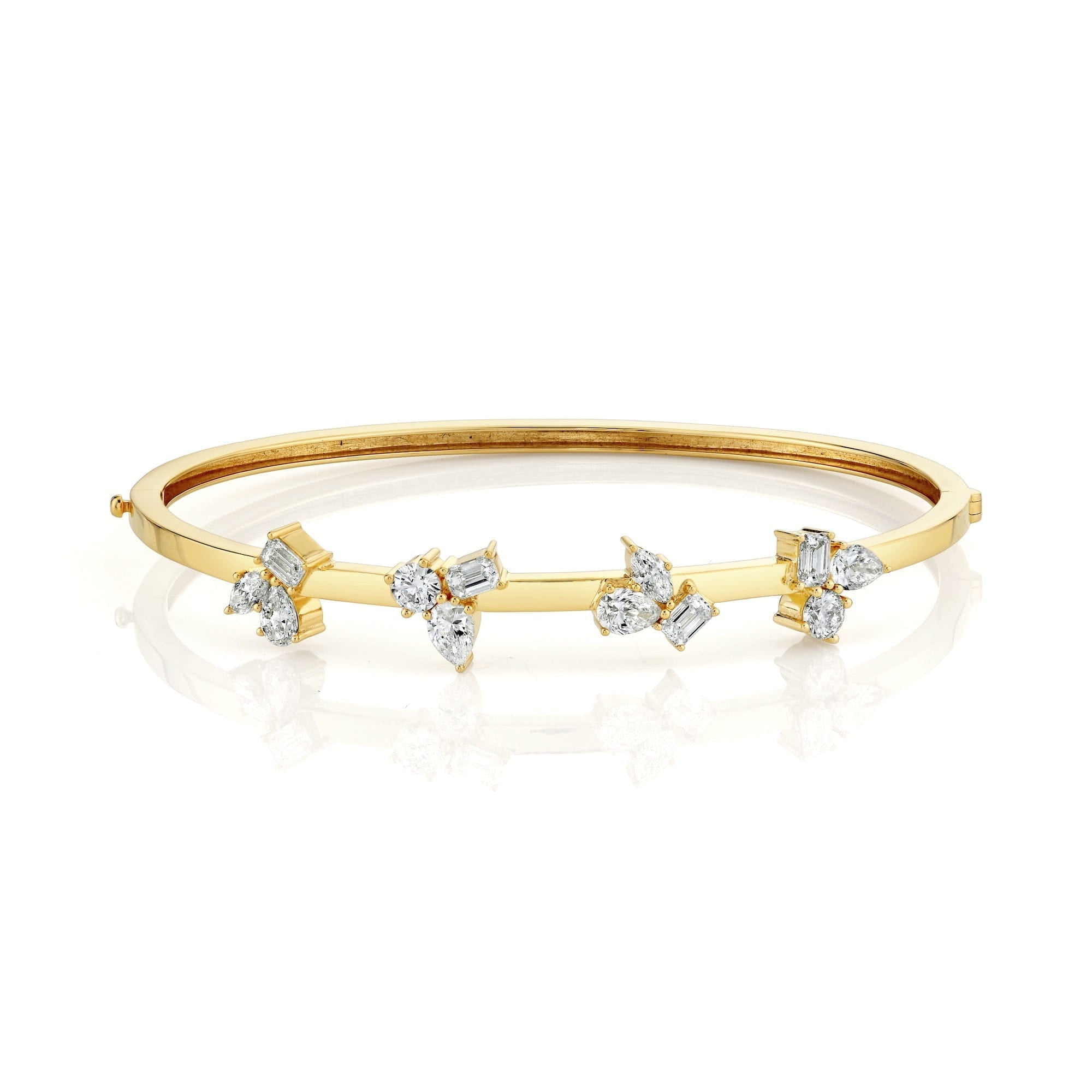 MICHAEL M Fashion Bracelets 18K Yellow Gold / Small Montage Cluster Bracelet BR413S
