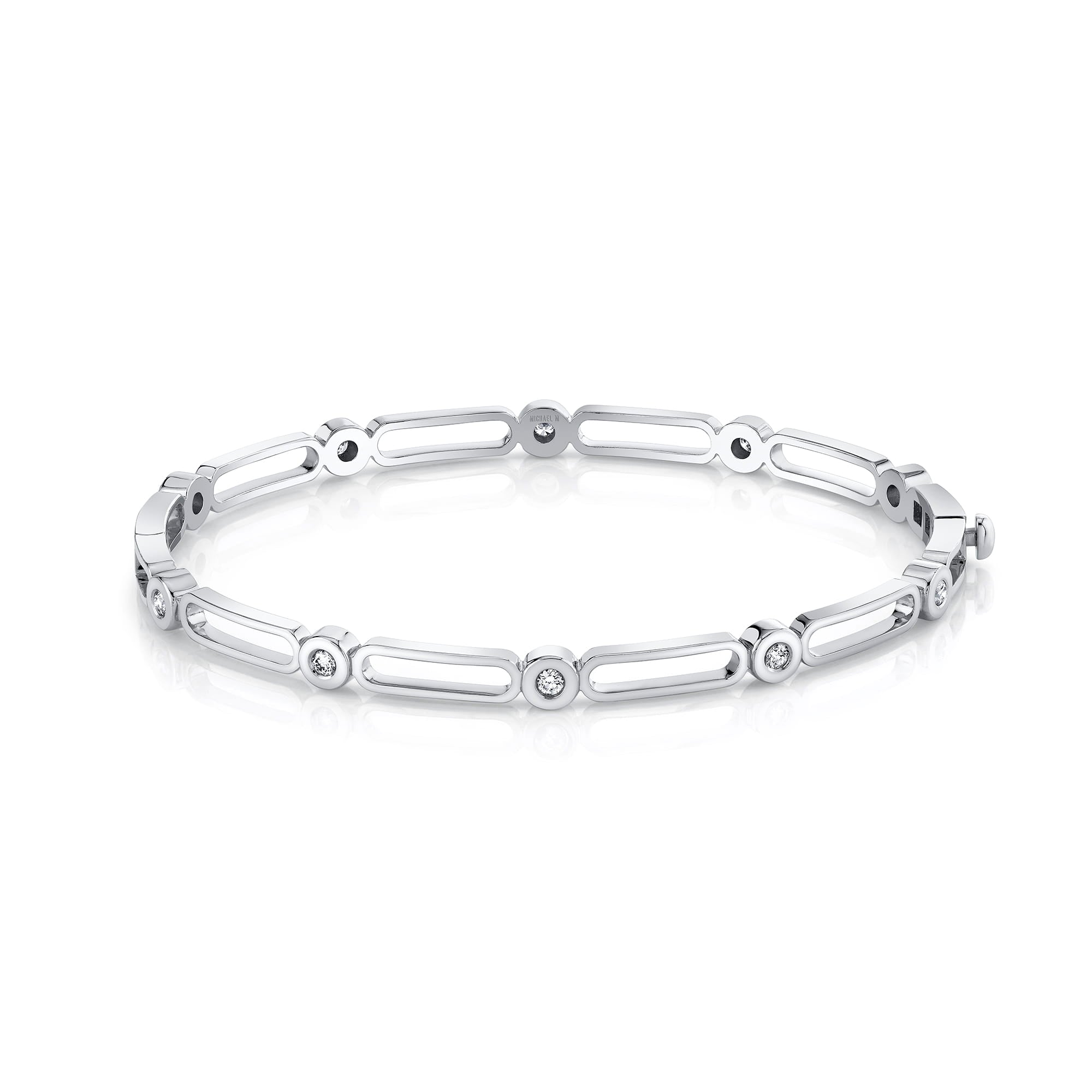 MICHAEL M Fashion Bracelets Connection Hinge Bangle