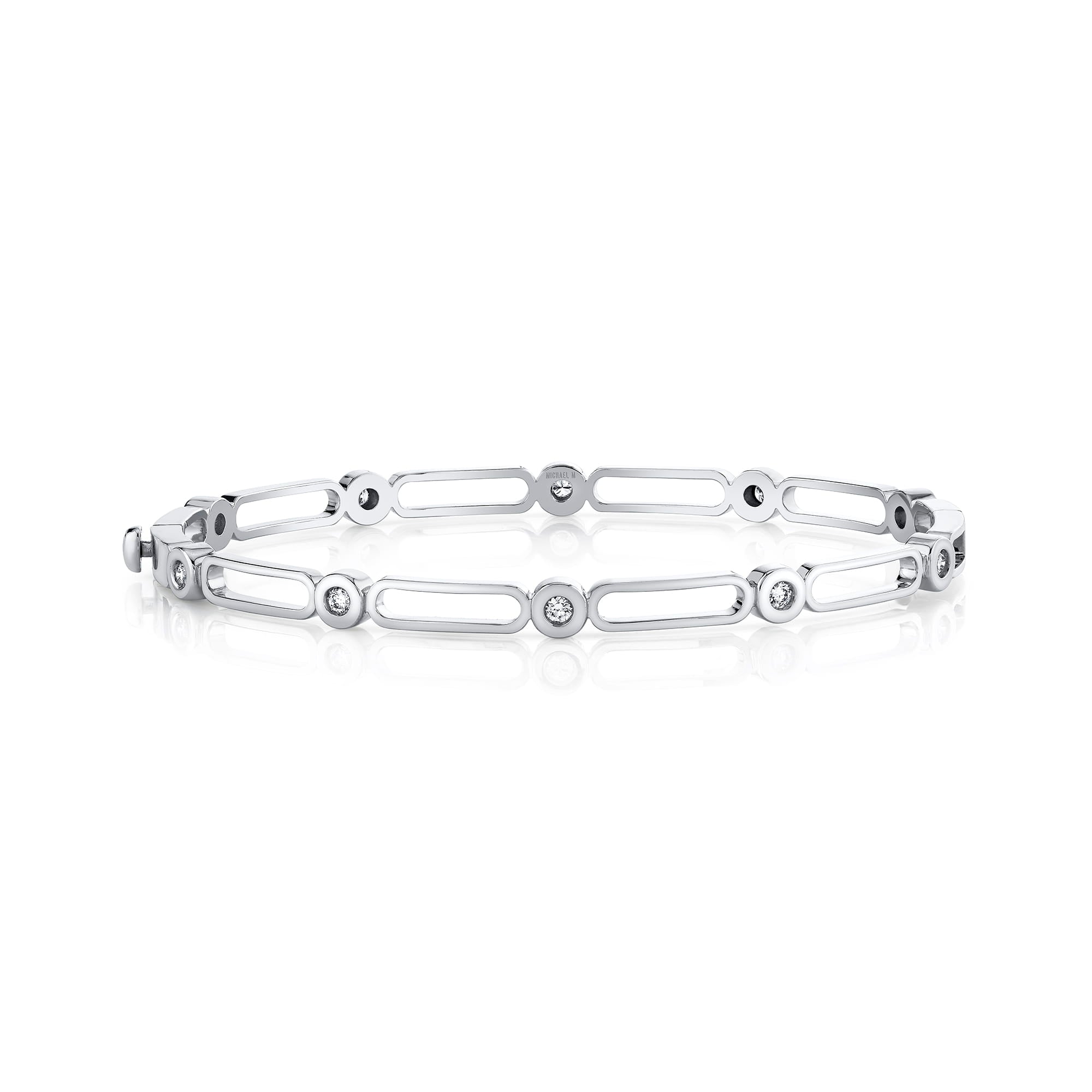 MICHAEL M Fashion Bracelets Connection Hinge Bangle