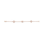 MICHAEL M Fashion Bracelets Montage 3 Cluster Chain Bracelet