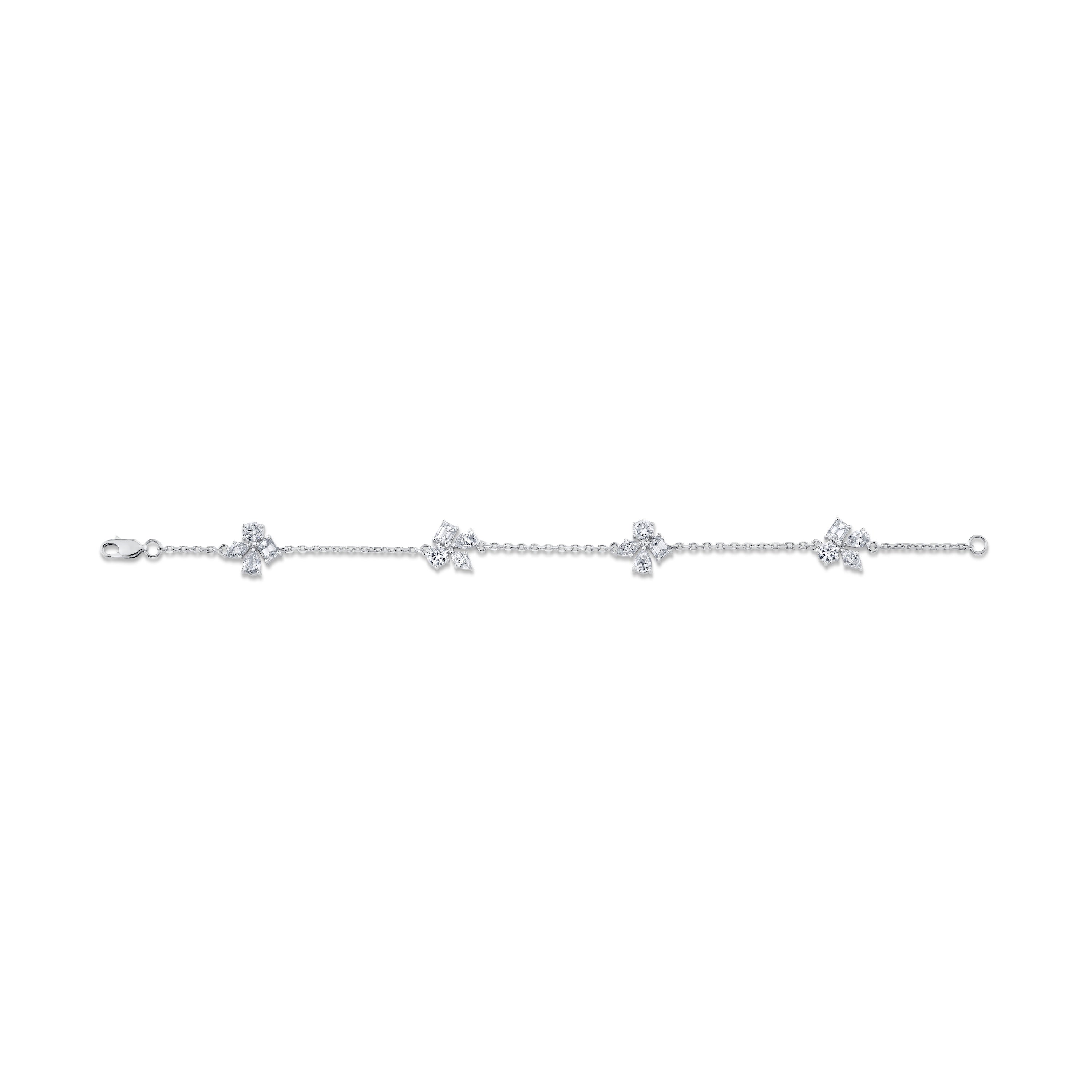 MICHAEL M Fashion Bracelets Montage 4 Cluster Chain Bracelet