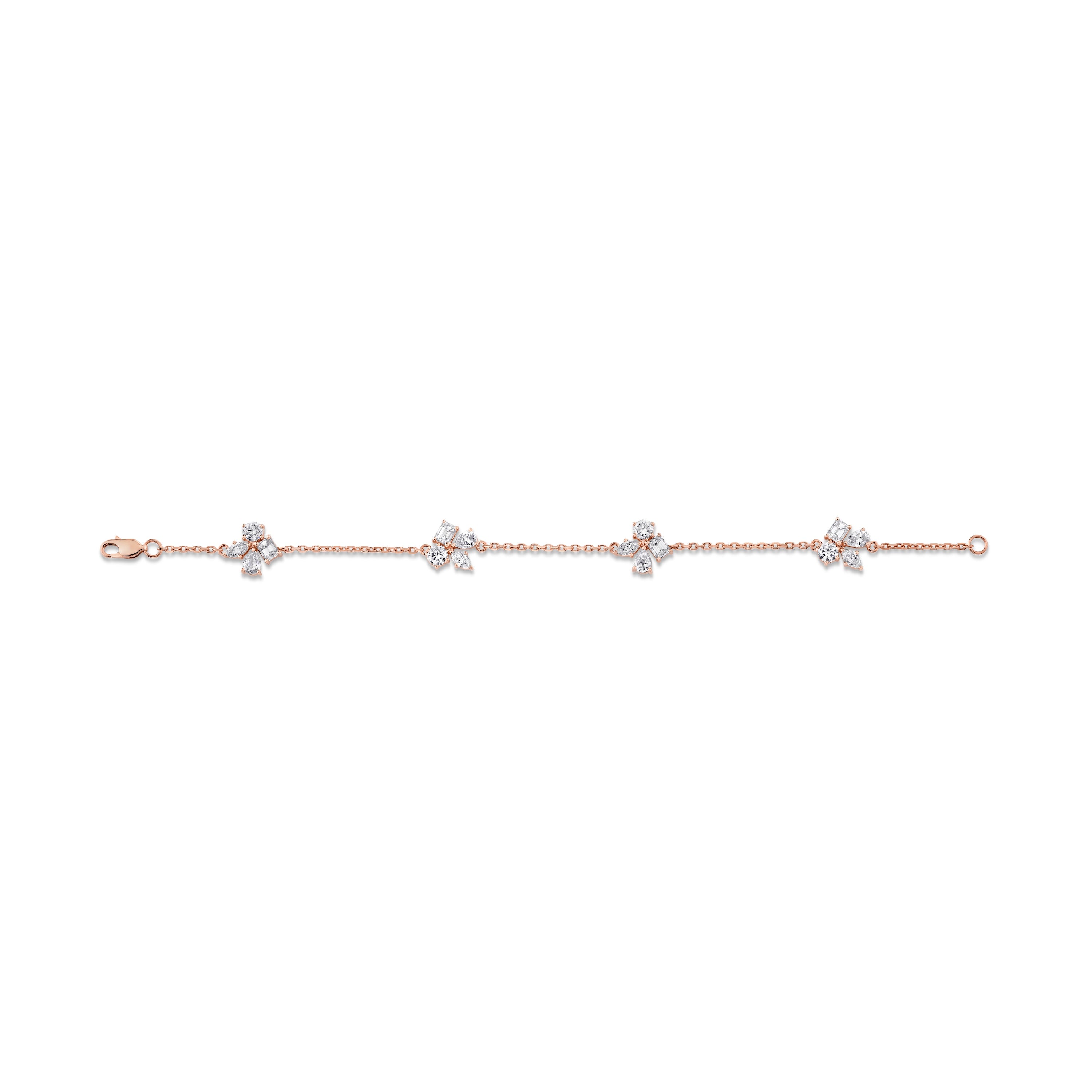 MICHAEL M Fashion Bracelets Montage 4 Cluster Chain Bracelet
