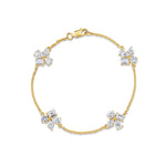 MICHAEL M Fashion Bracelets Montage 4 Cluster Chain Bracelet