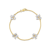 MICHAEL M Fashion Bracelets Montage 4 Cluster Chain Bracelet