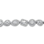 MICHAEL M Fashion Bracelets Montage Cluster Halo Tennis Bracelet