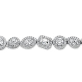 MICHAEL M Fashion Bracelets Montage Cluster Halo Tennis Bracelet