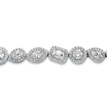 MICHAEL M Fashion Bracelets Montage Cluster Halo Tennis Bracelet