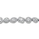 MICHAEL M Fashion Bracelets Montage Cluster Halo Tennis Bracelet