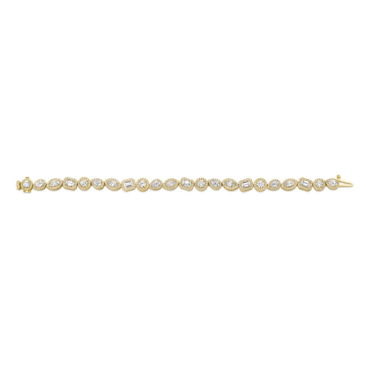 MICHAEL M Fashion Bracelets Montage Cluster Halo Tennis Bracelet