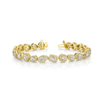 MICHAEL M Fashion Bracelets Montage Cluster Halo Tennis Bracelet