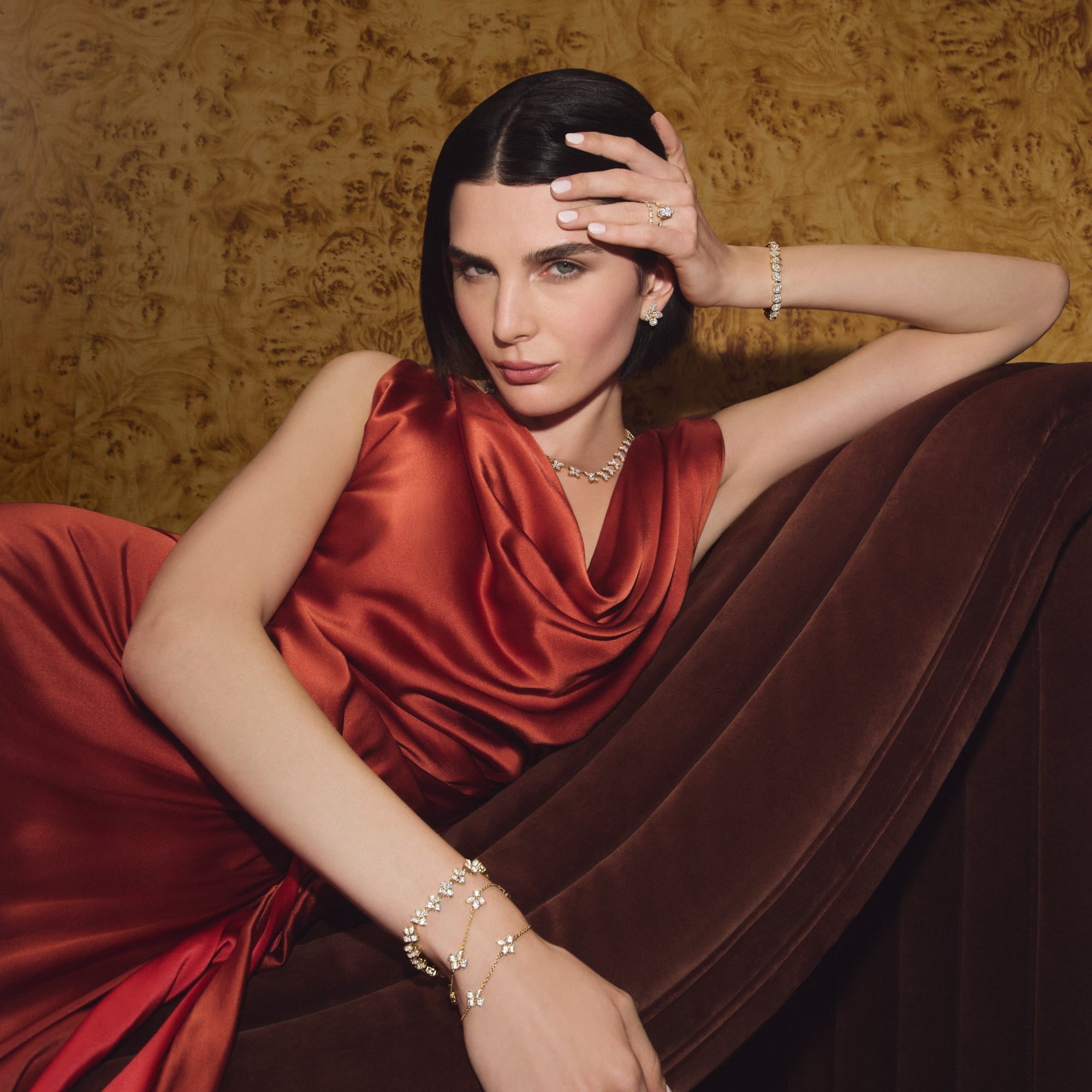 MICHAEL M Fashion Bracelets Montage Cluster Tennis Bracelet