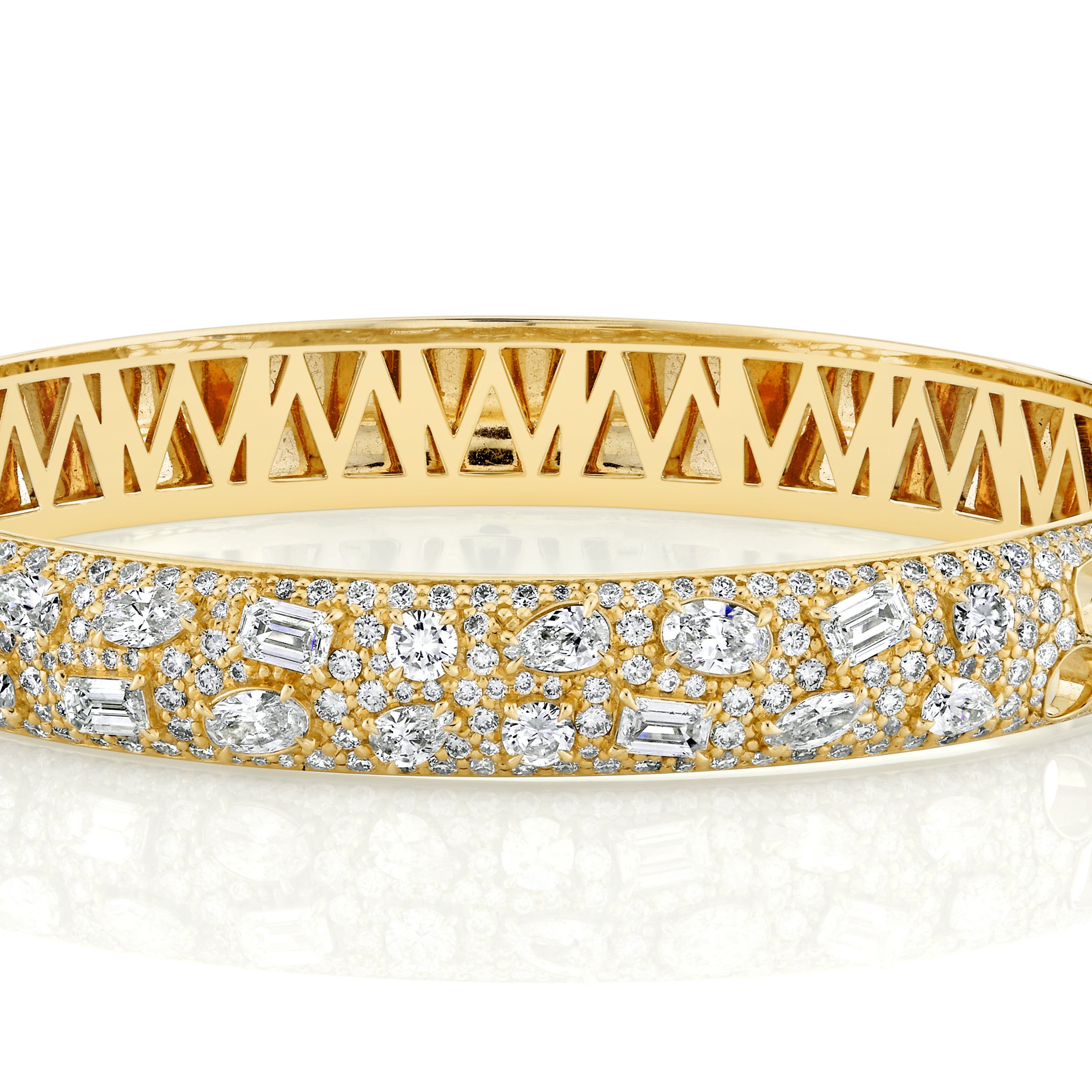 MICHAEL M Fashion Bracelets Montage Luxe Pavé Bangle Bracelet