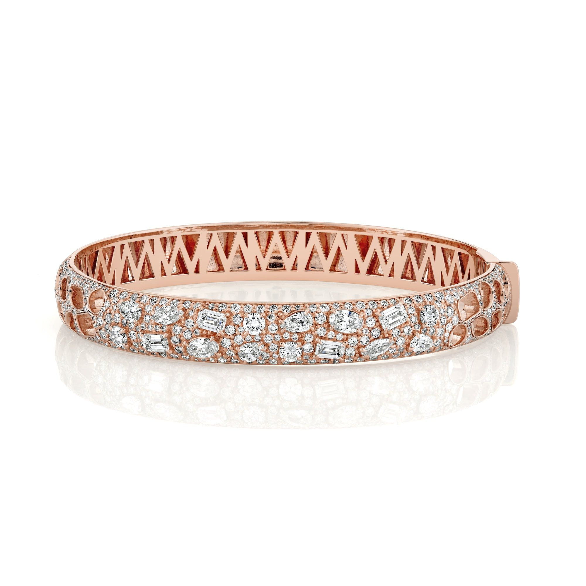 MICHAEL M Fashion Bracelets Montage Luxe Pave Bangle Bracelet
