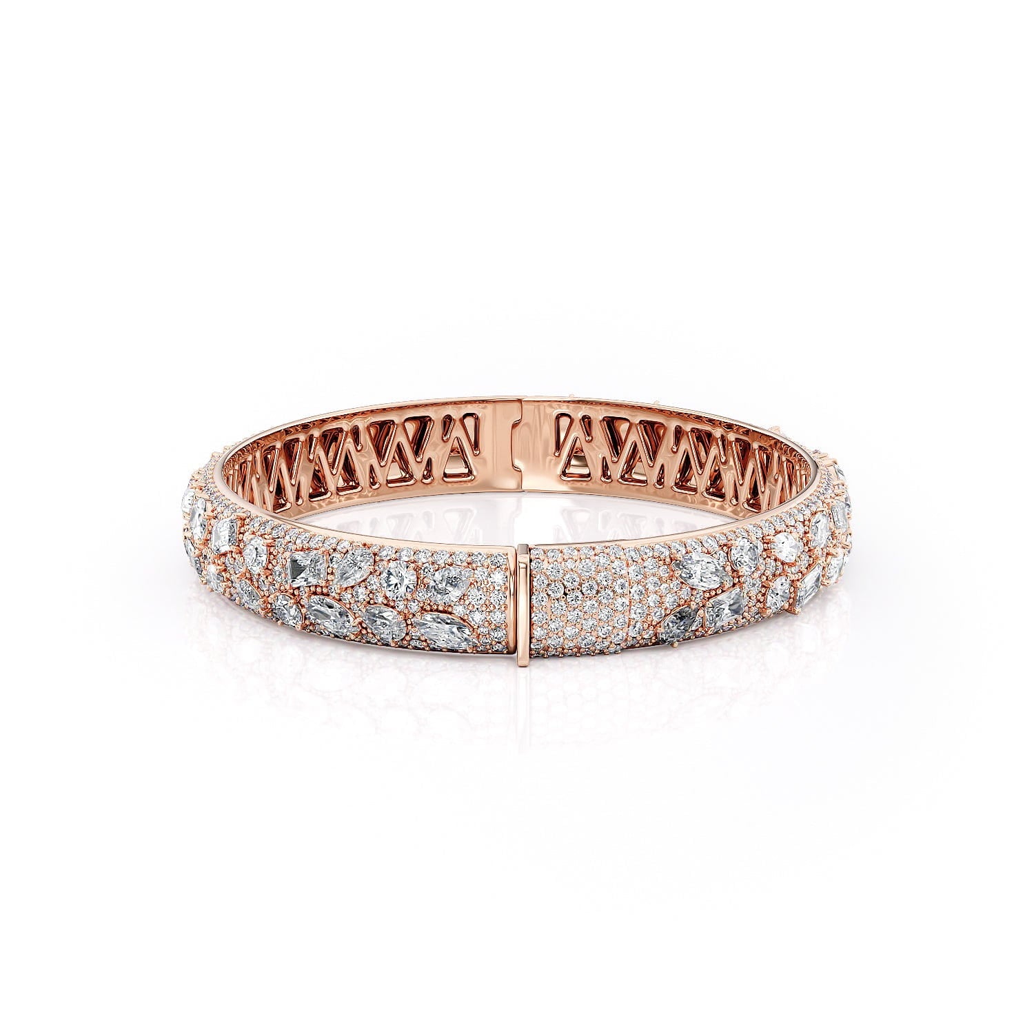 MICHAEL M Fashion Bracelets Montage Luxe Pavé Eternity Bangle Bracelet