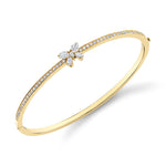 MICHAEL M Fashion Bracelets Montage Single Butterfly Bangle with Pavé