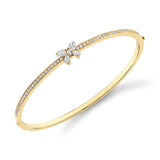 MICHAEL M Fashion Bracelets Montage Single Butterfly Bangle with Pavé