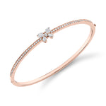 MICHAEL M Fashion Bracelets Montage Single Butterfly Bangle with Pavé