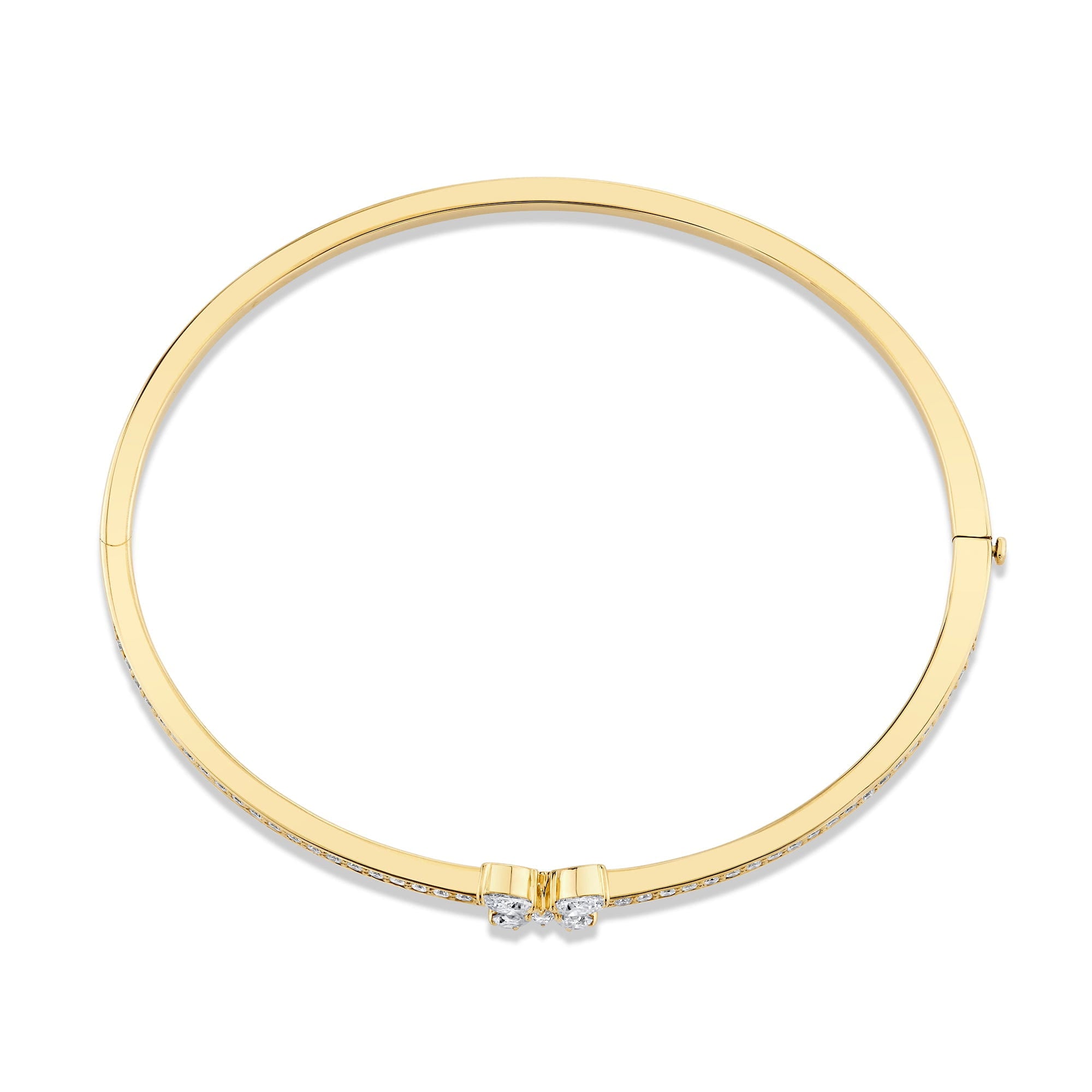 MICHAEL M Fashion Bracelets Montage Single Butterfly Bangle with Pavé