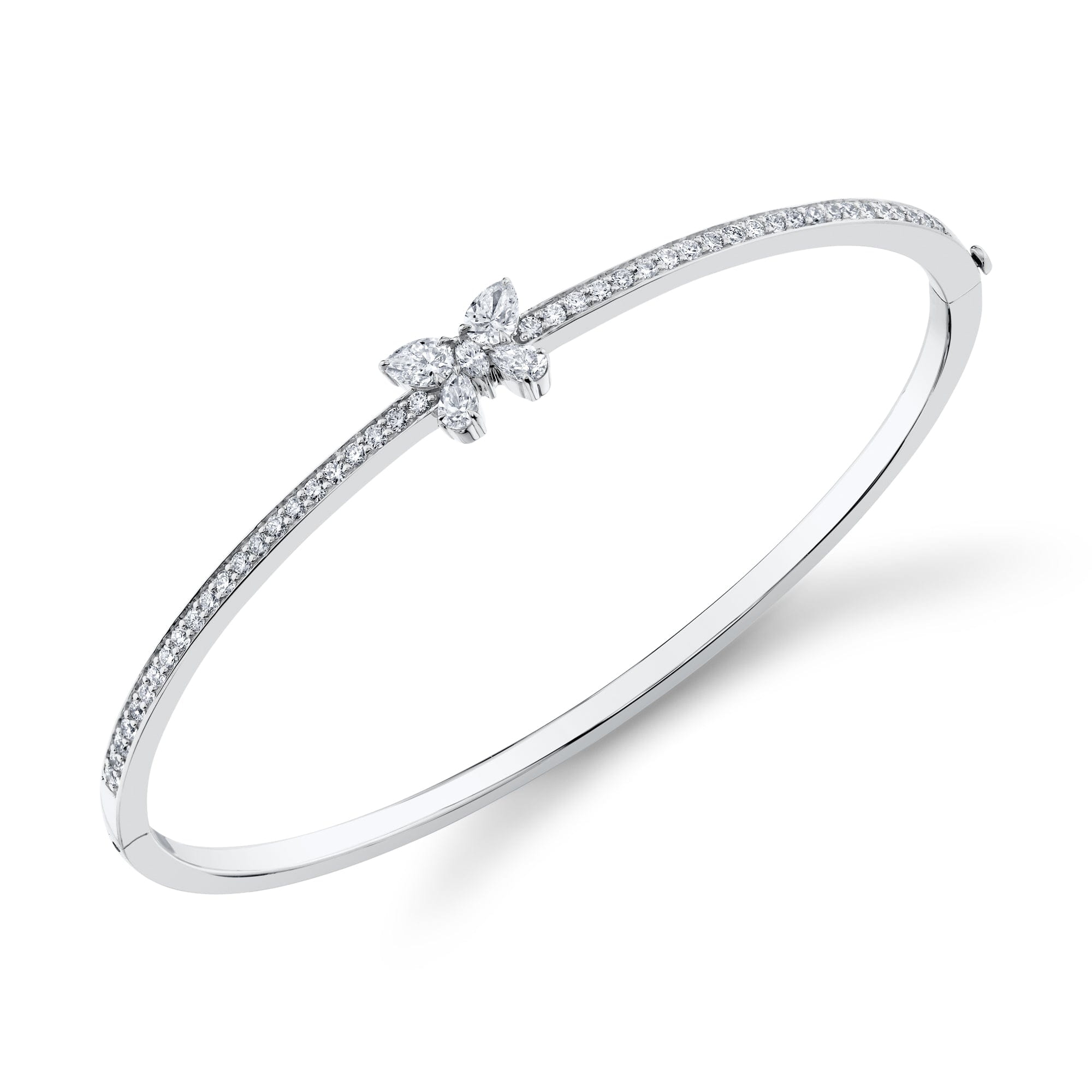 MICHAEL M Fashion Bracelets Montage Single Butterfly Bangle with Pavé