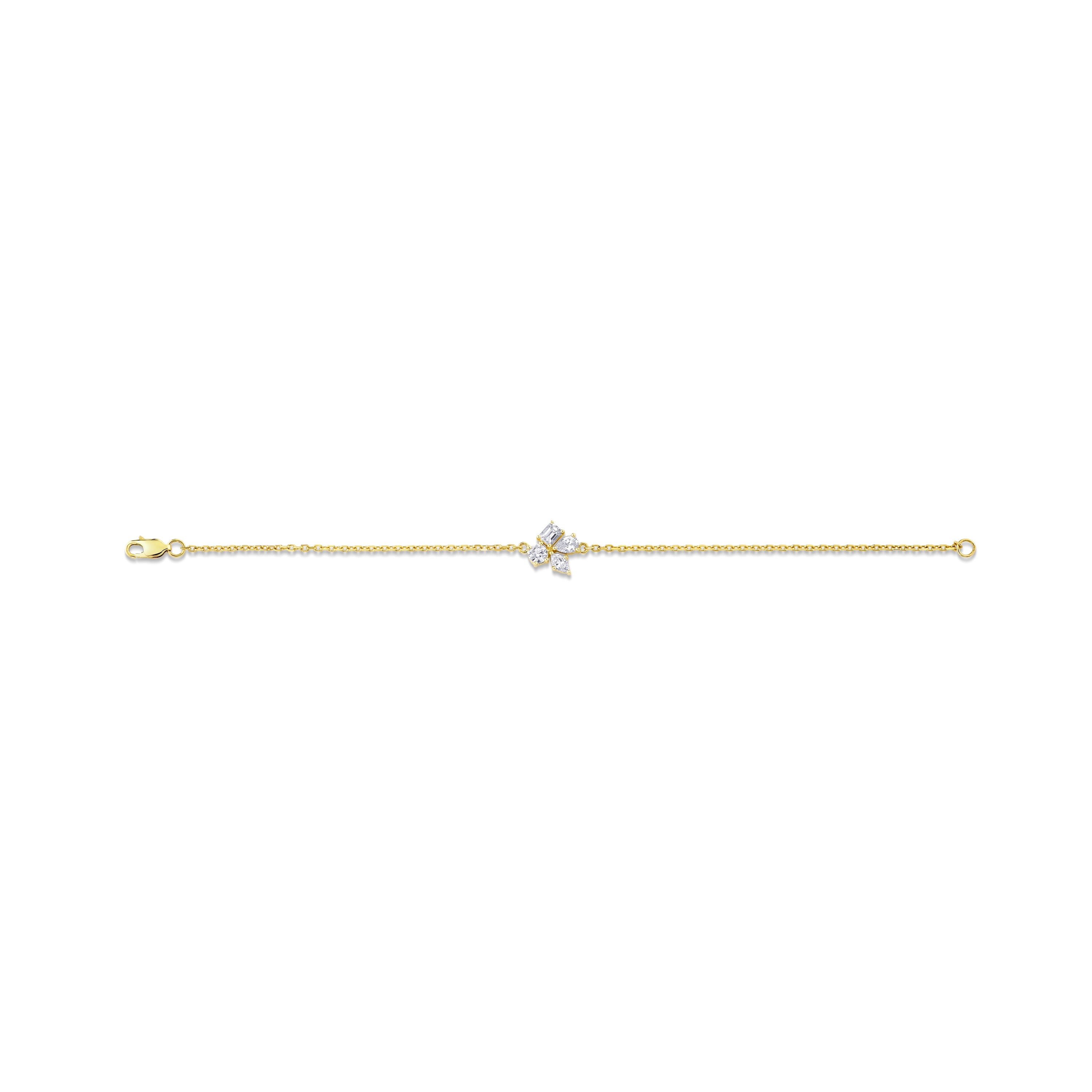MICHAEL M Fashion Bracelets Montage Single Cluster Chain Bracelet