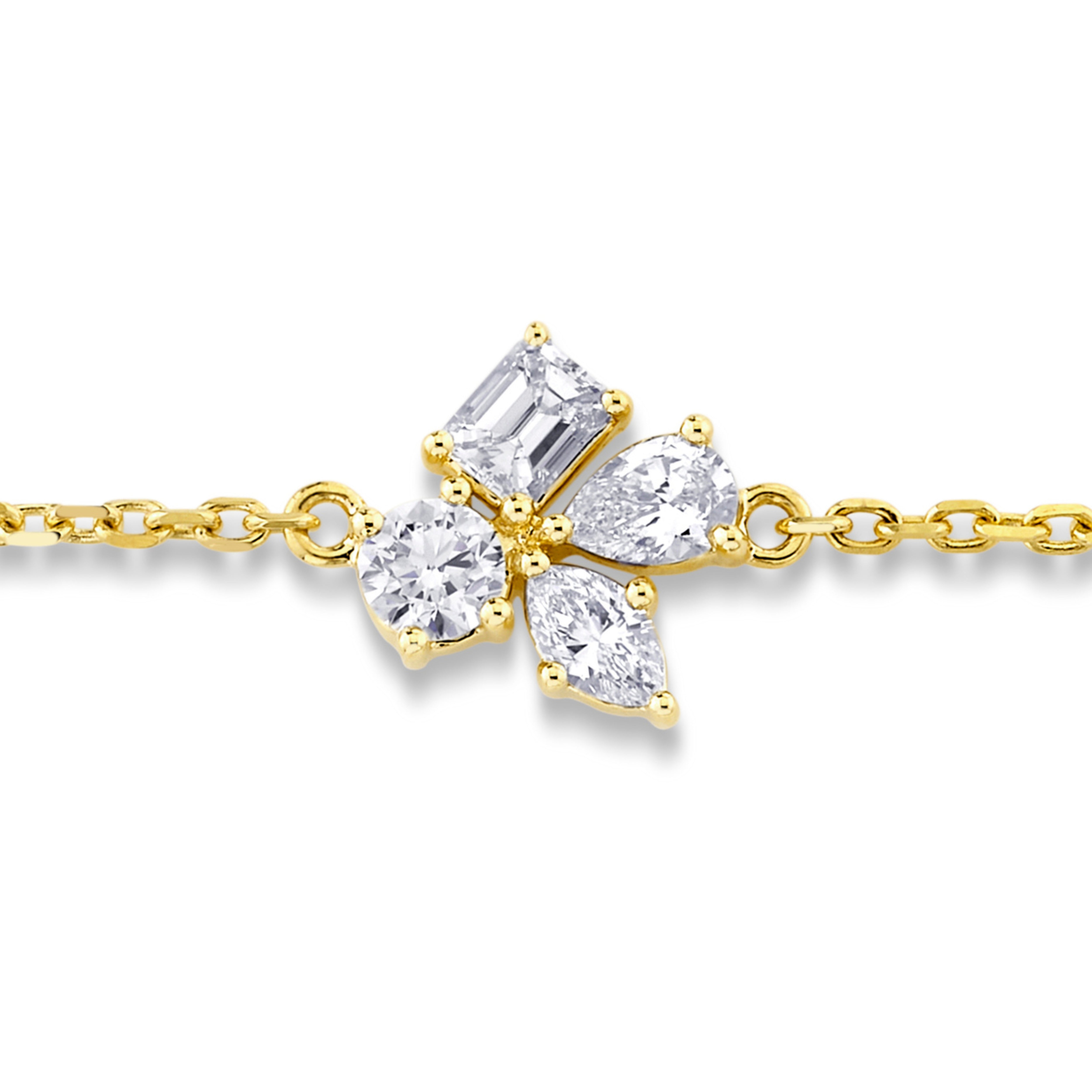 MICHAEL M Fashion Bracelets Montage Single Cluster Chain Bracelet