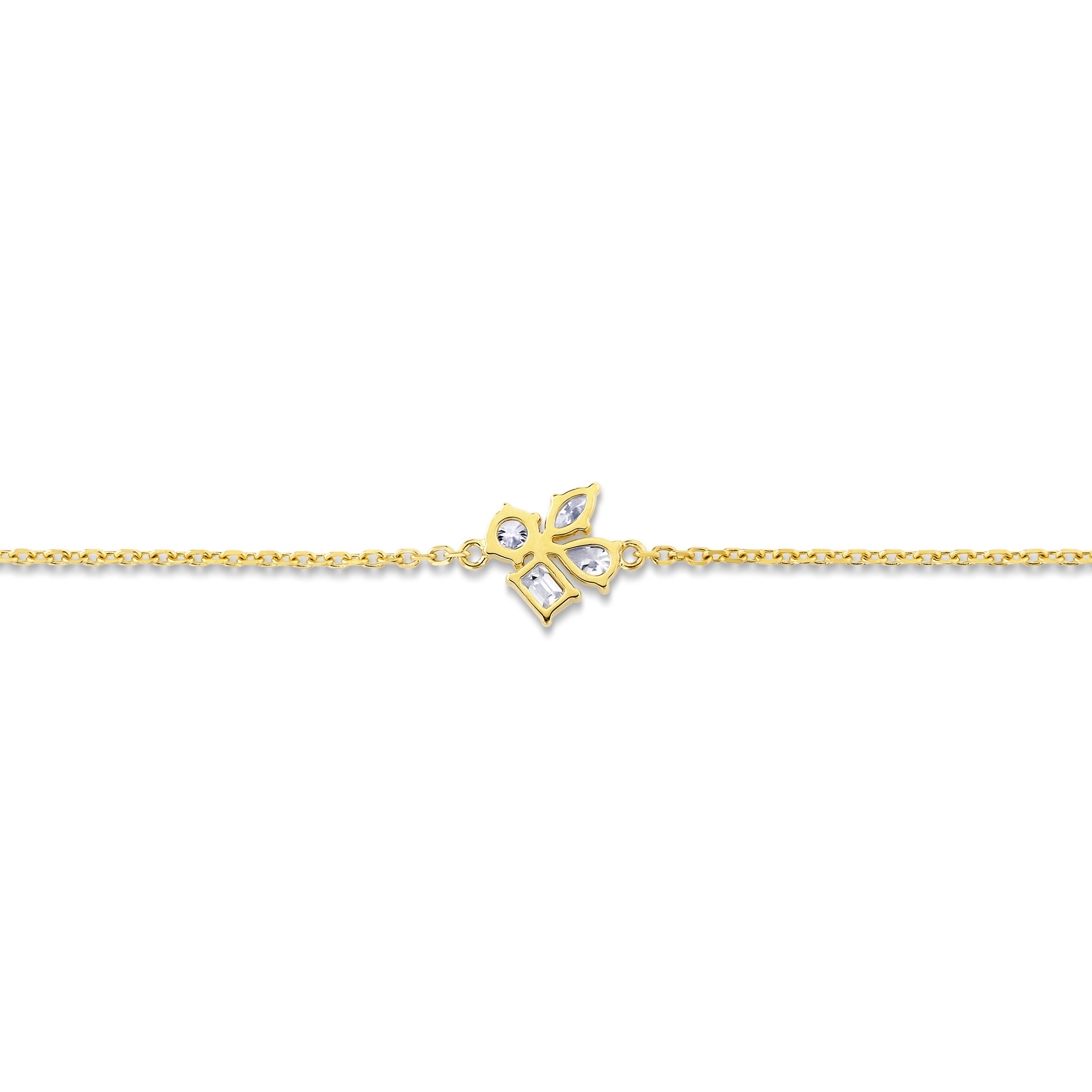 MICHAEL M Fashion Bracelets Montage Single Cluster Chain Bracelet