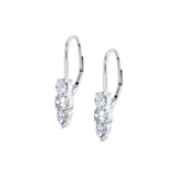 MICHAEL M Fashion Earrings 18K White Gold Montage 3 Drop Earrings ER614