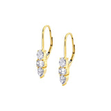 MICHAEL M Fashion Earrings 18K Yellow Gold Montage 3 Drop Earrings ER614
