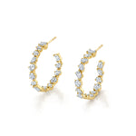MICHAEL M Fashion Earrings 18K Yellow Gold Montage Petite Hoop Earrings