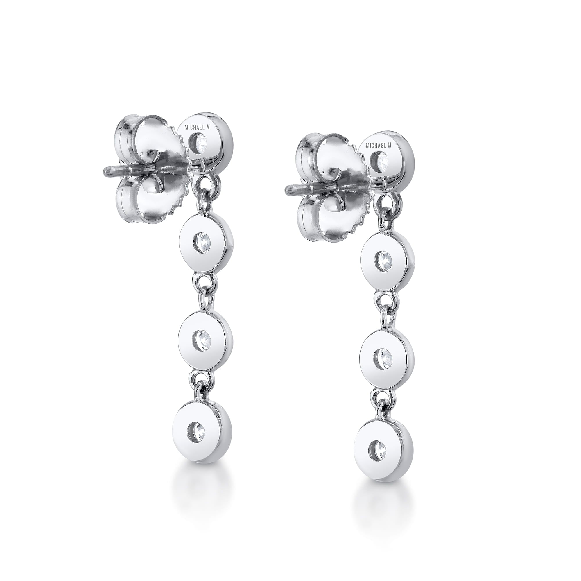 MICHAEL M Fashion Earrings Bezel Petite Round Earrings