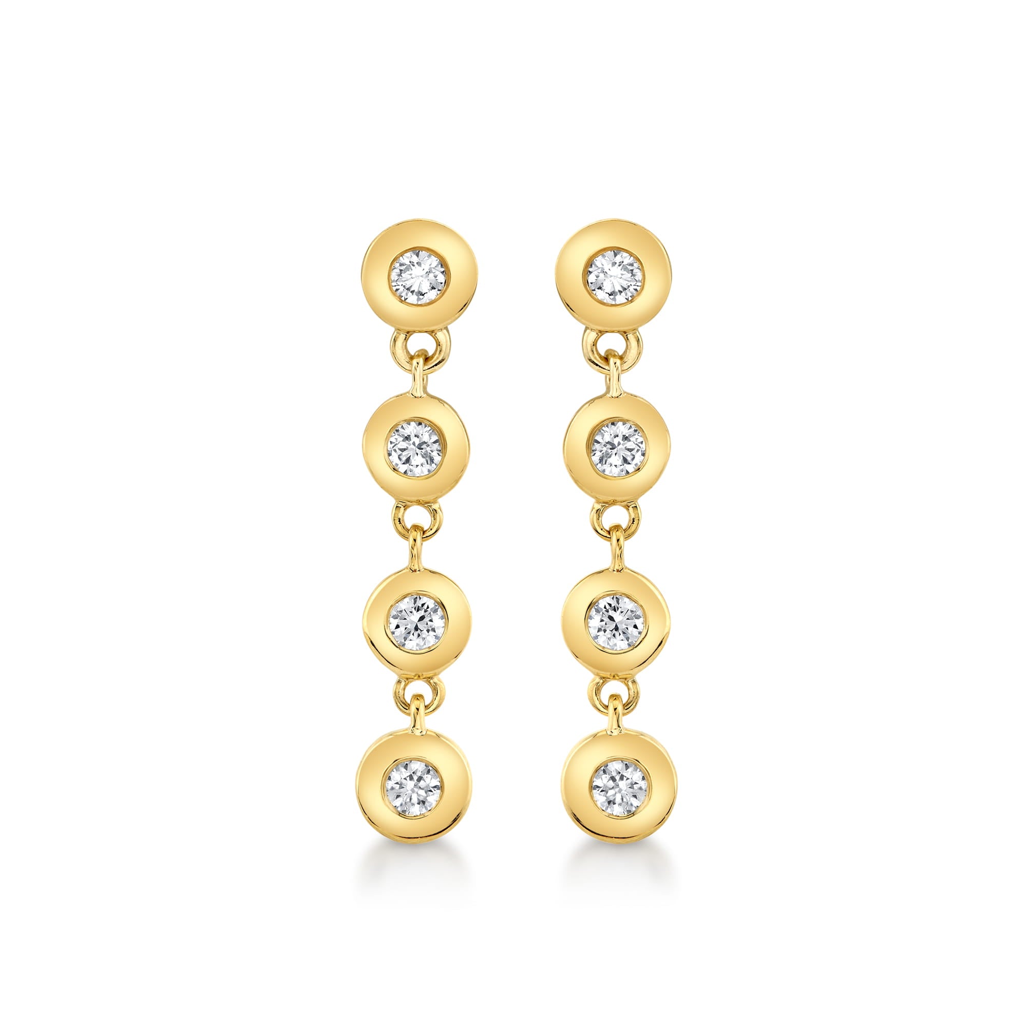 MICHAEL M Fashion Earrings Bezel Petite Round Earrings